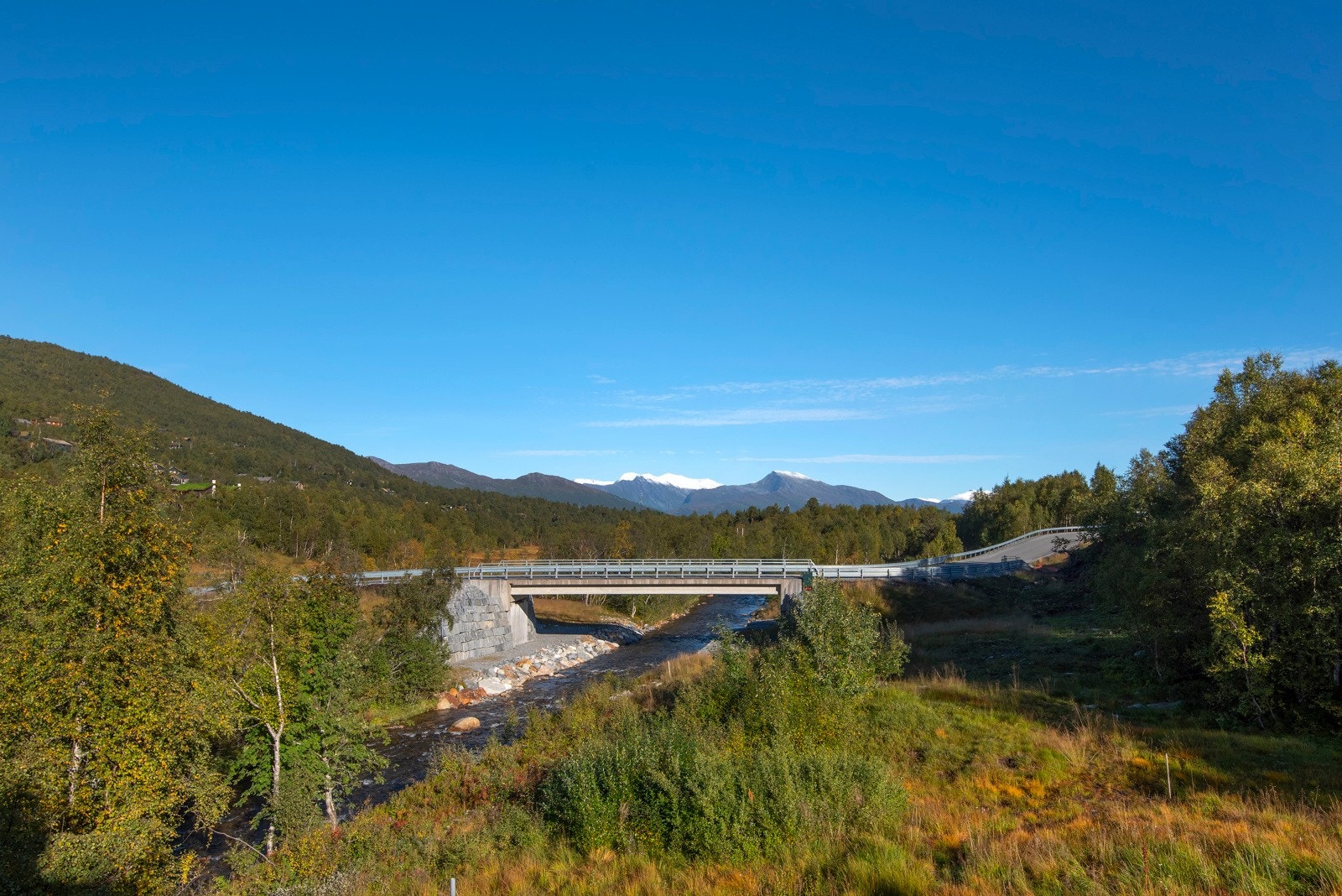 Flott utsikt fra verandaen. Galleribilde