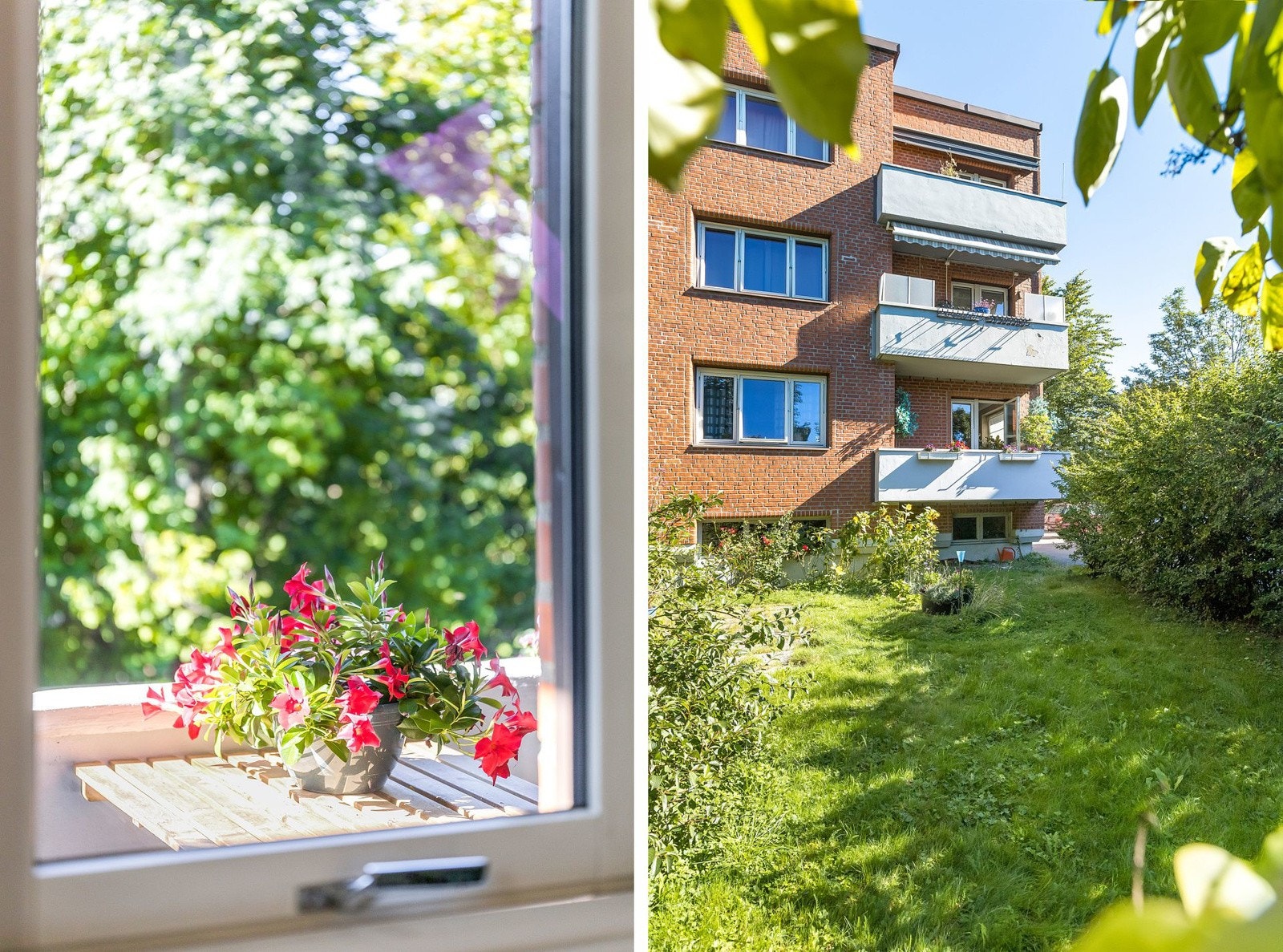 Hagen tas godt vare på og på våren kan du nyte den fantastiske utsikten og lukten av syriner. Senere på året dukker det opp roser og solsikker. Galleribilde