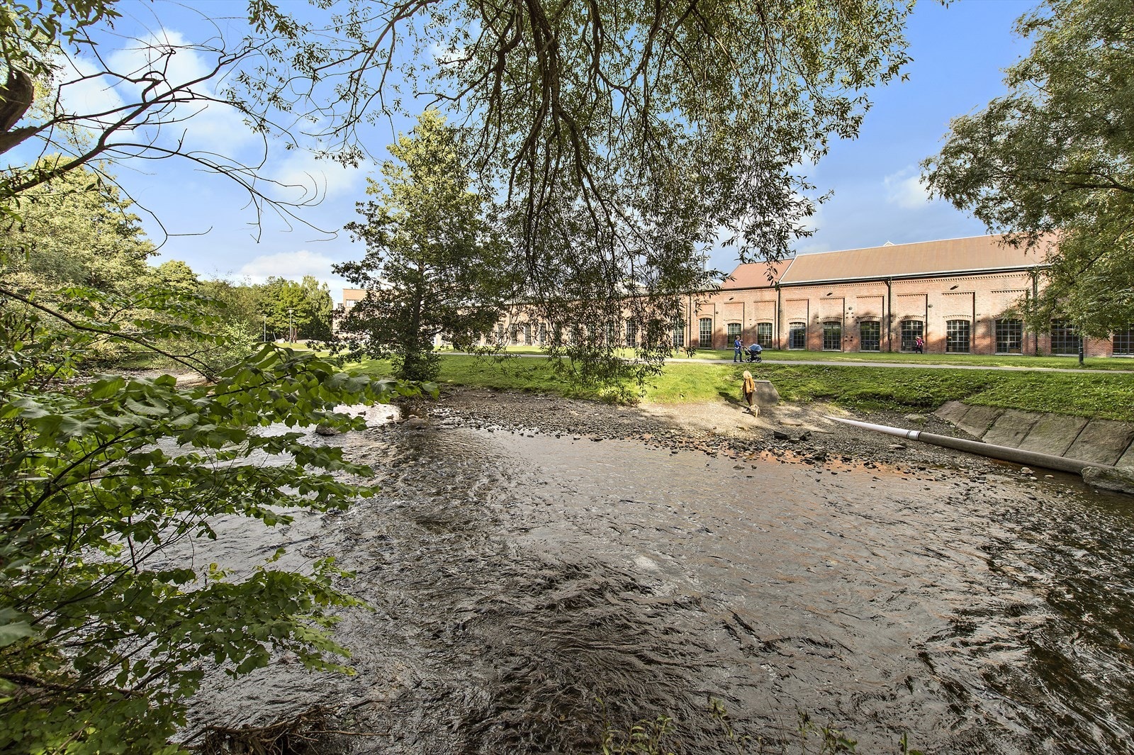 Flere turmuligheter langs Akerselven. Galleribilde