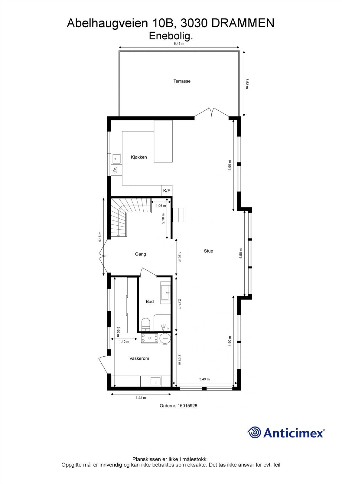 Plantegning 1.etasje Galleribilde