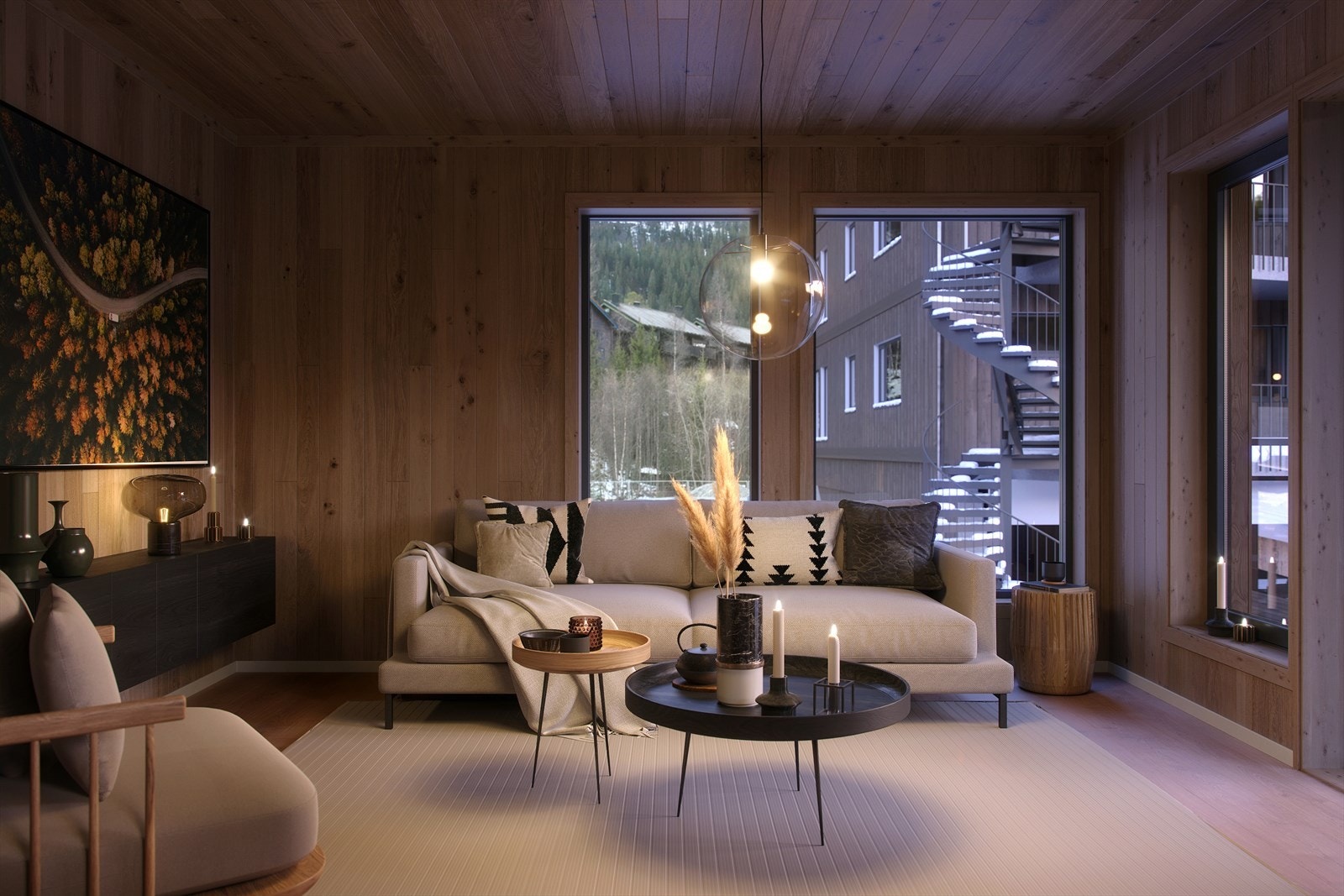 Illustrasjon bygg F Galleribilde