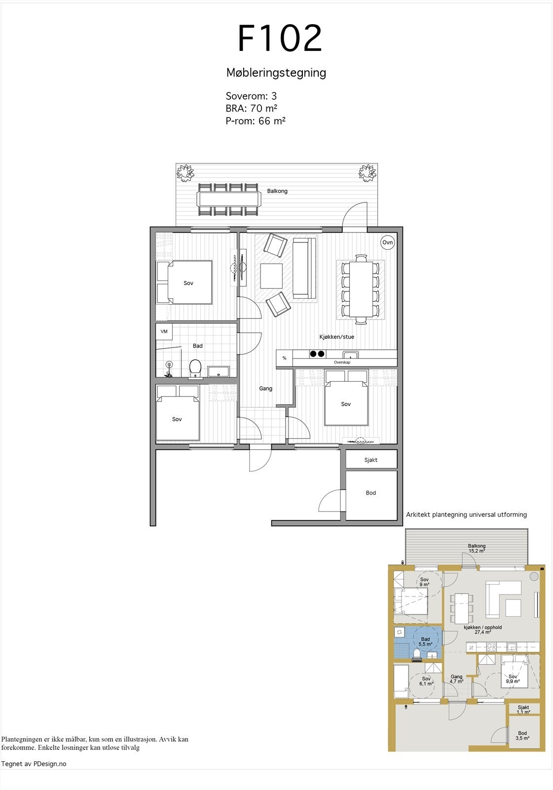 Plantegning F102 Galleribilde