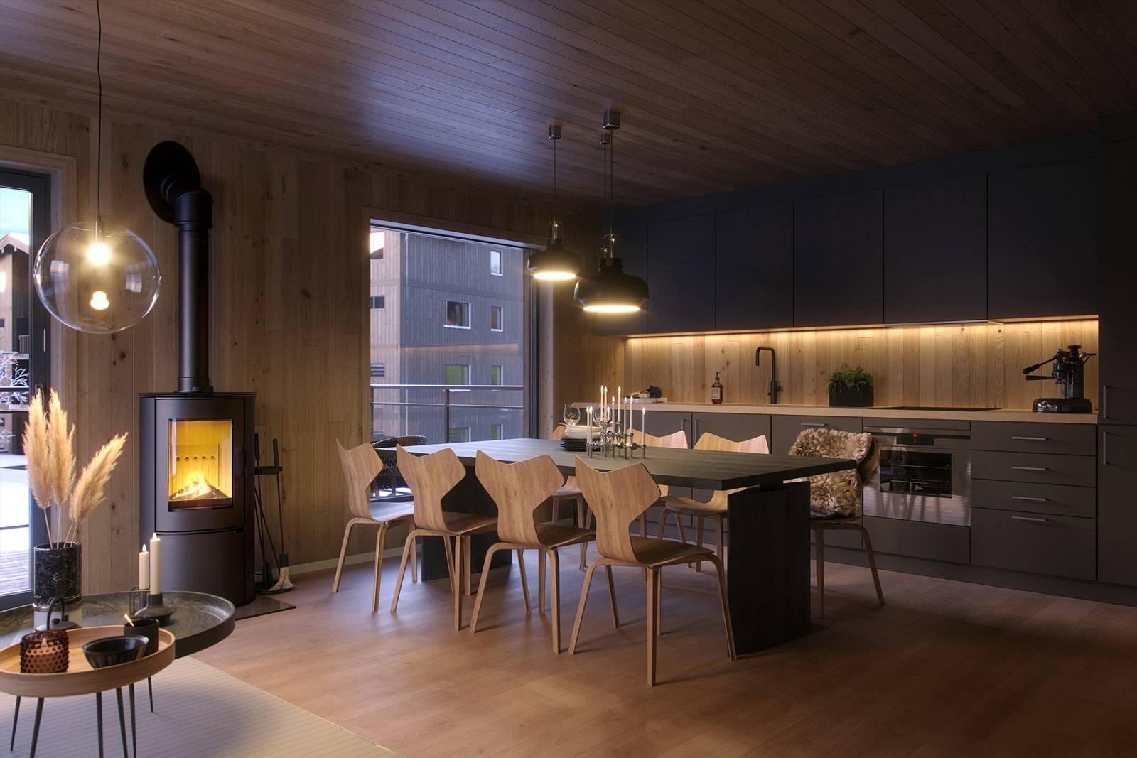 Illustrasjon bygg F Galleribilde