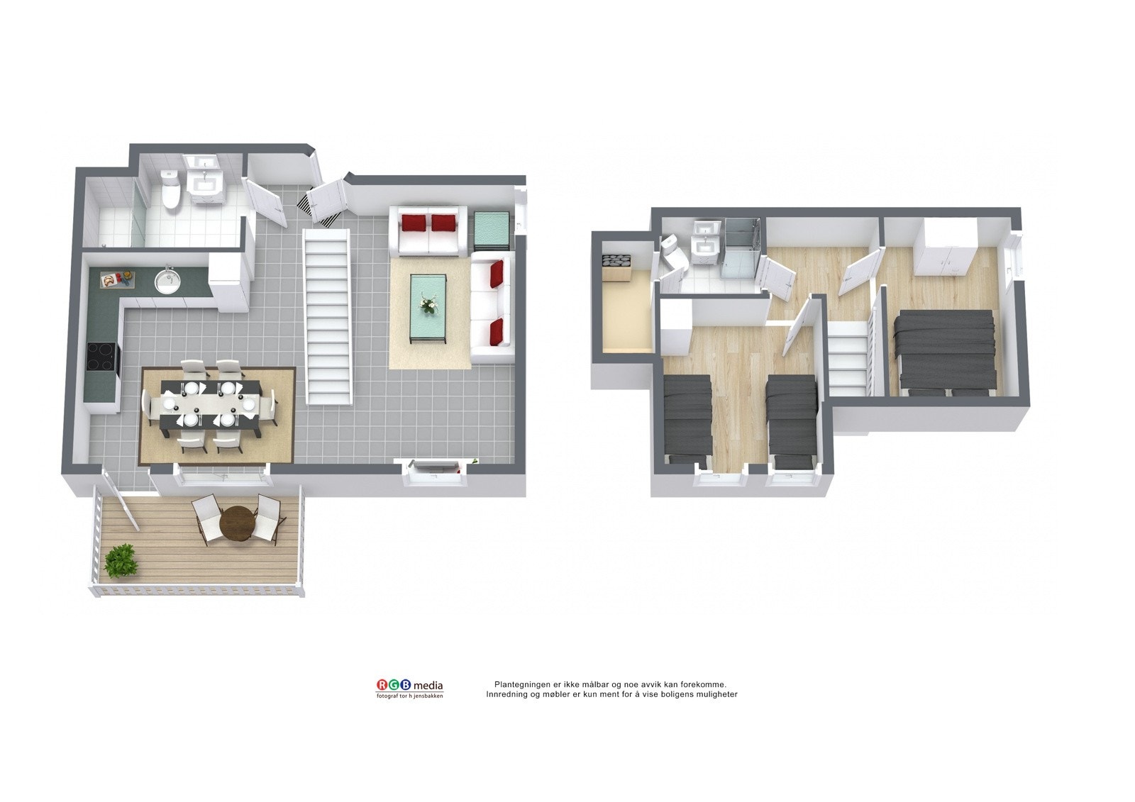 3D Plantegning Galleribilde