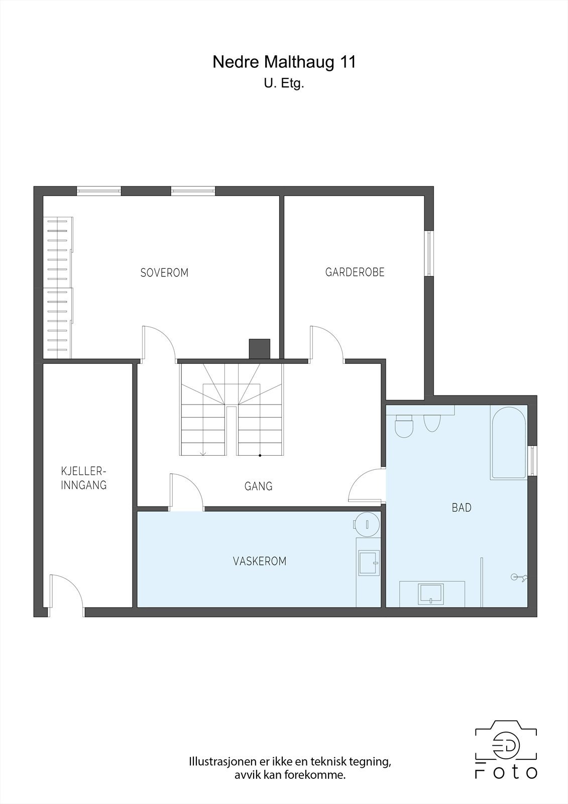 Plantegning u. etasje Galleribilde