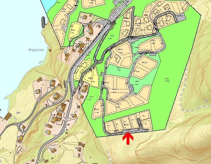 Tomten hytta føres opp på Galleribilde