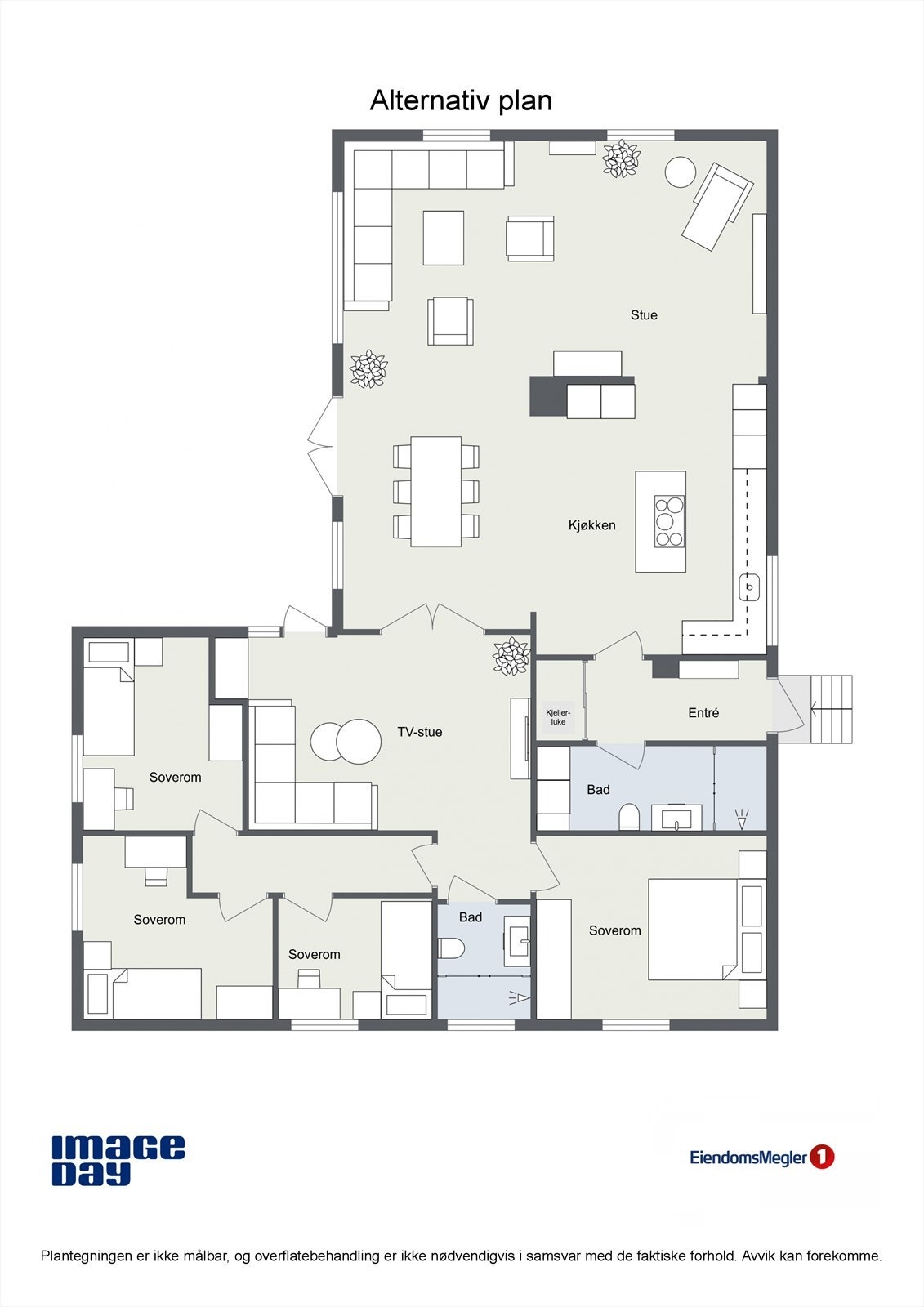 Alternativ plantegning. Galleribilde