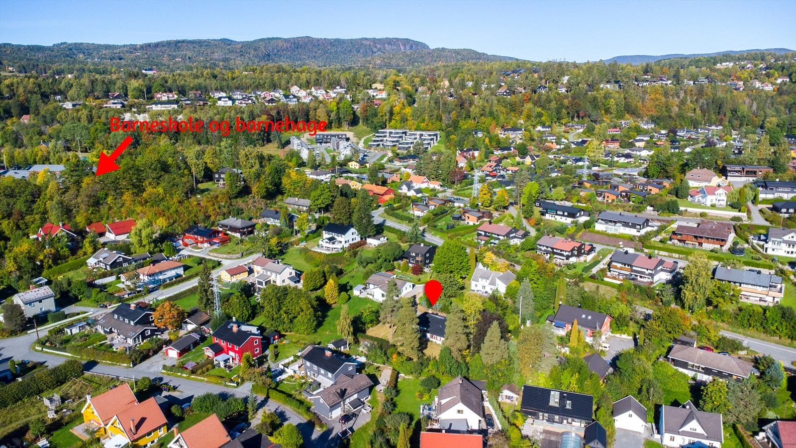 Kort vei til barneskole og barnehage. Galleribilde