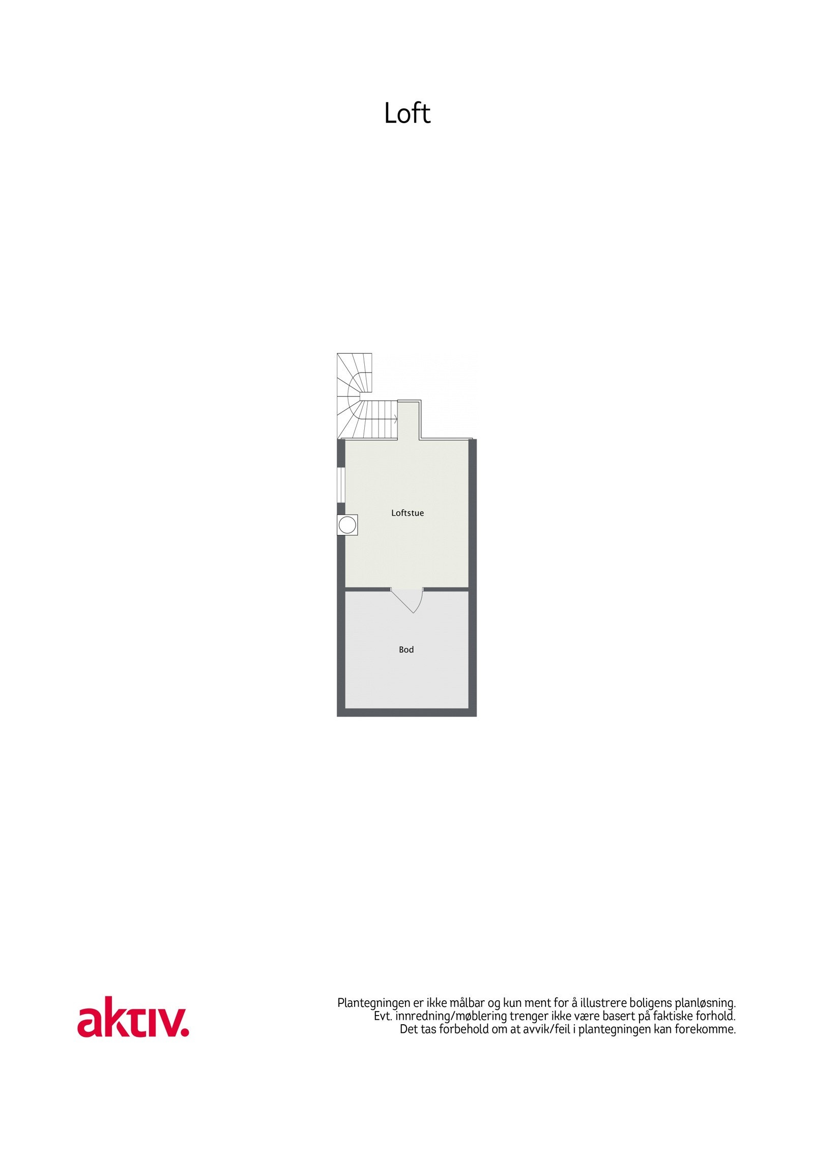 Plantegning - 2D - Loft Galleribilde