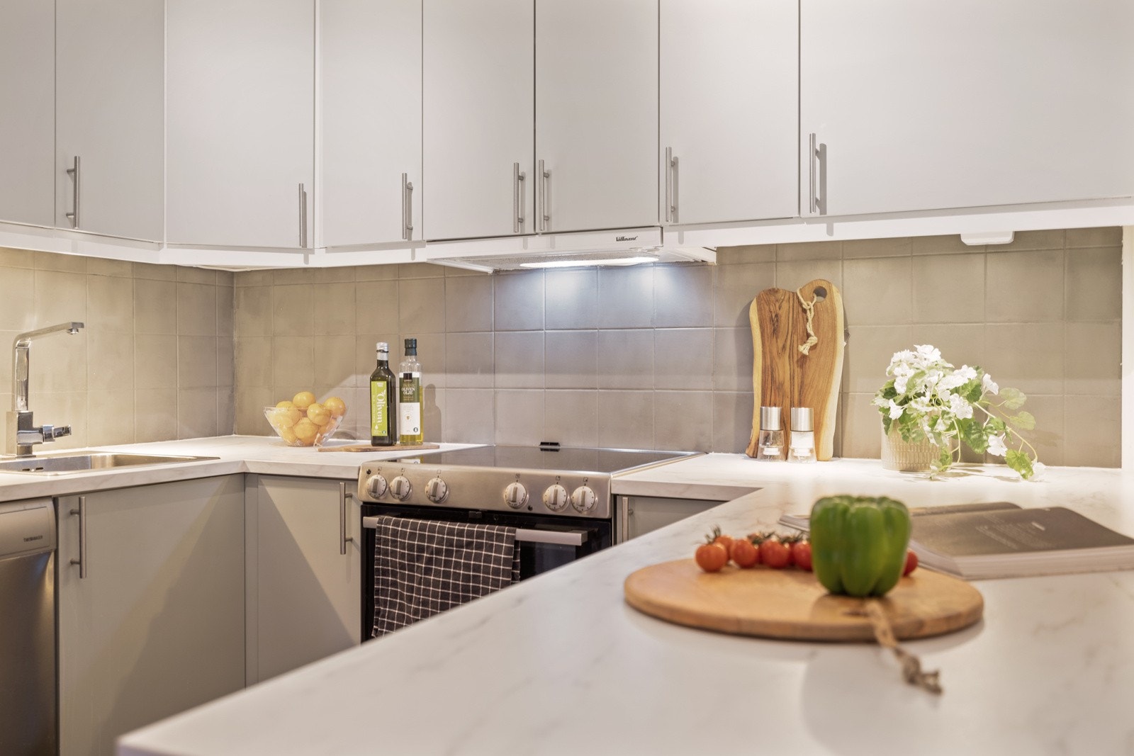 Kjøkkenet har fått tilstandsgrad 1 av takstmann og fremstår i teknisk god stand Galleribilde