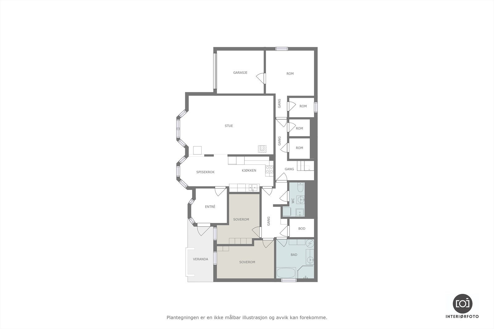 Plantegning Galleribilde