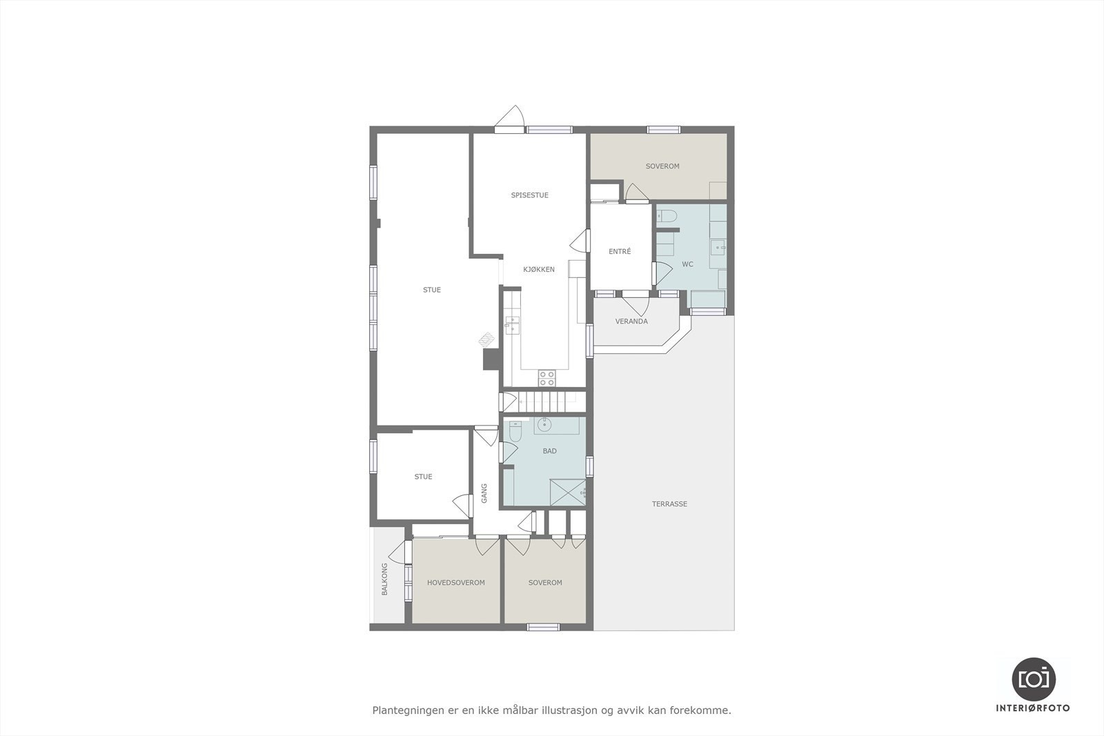 Plantegning Galleribilde