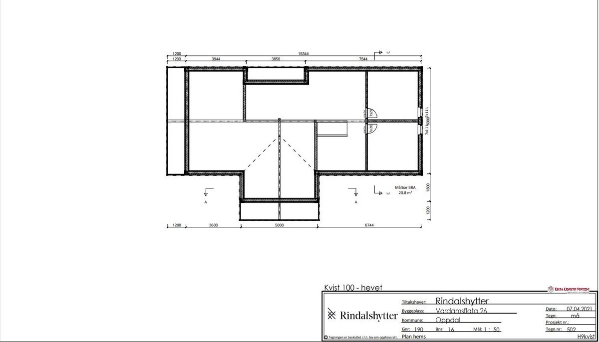 Planskisse hems Galleribilde