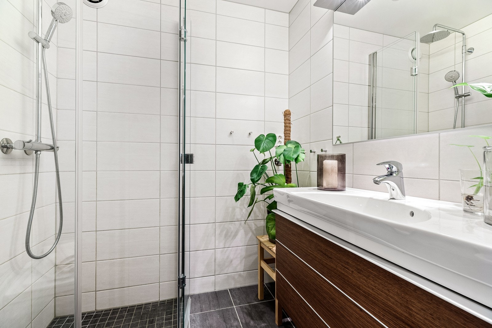 Badet ble i 2019 renovert i regi av borettslaget. Galleribilde
