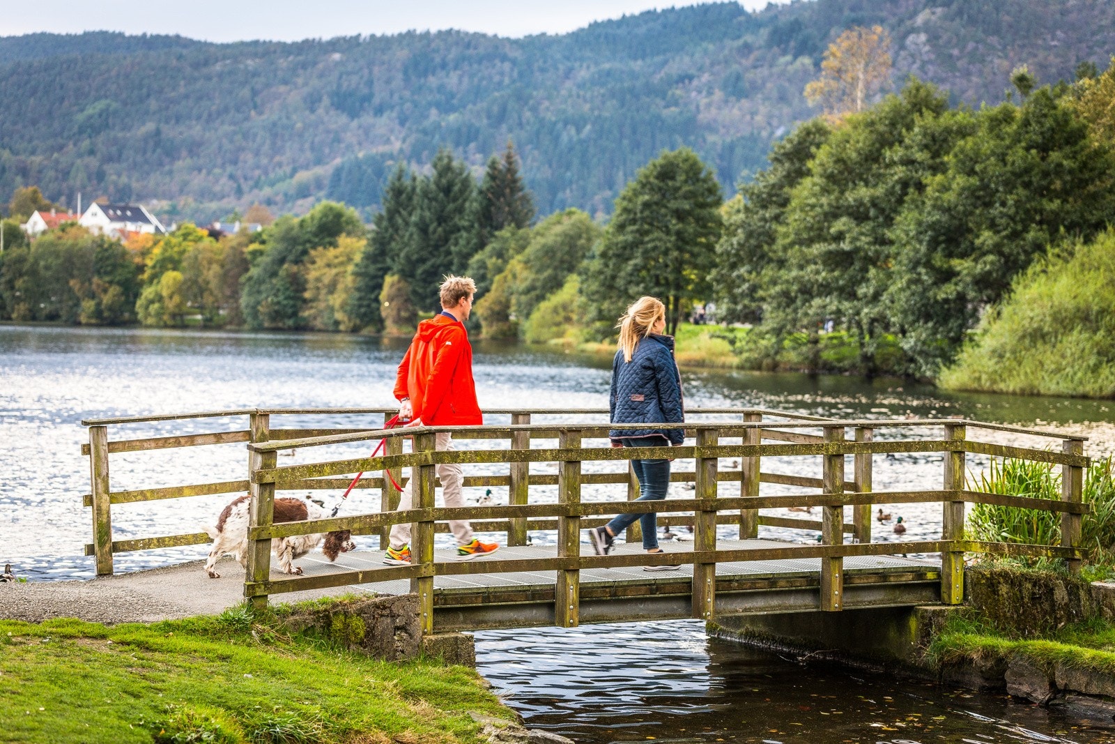 Tveitevannet ligger like ved senteret, og byr blant annet på en flott løype for både turgåere og mosjonister. Galleribilde