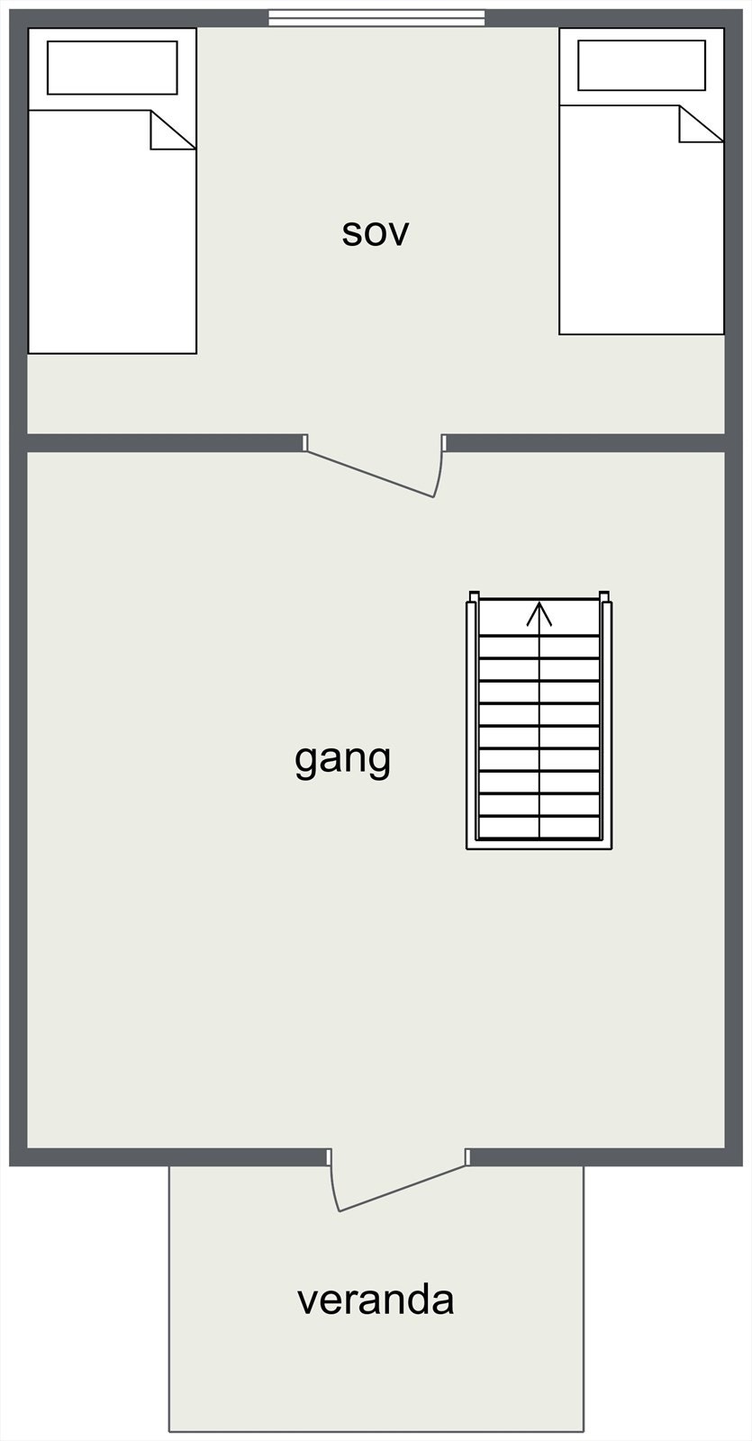 Plantegning loft. Galleribilde