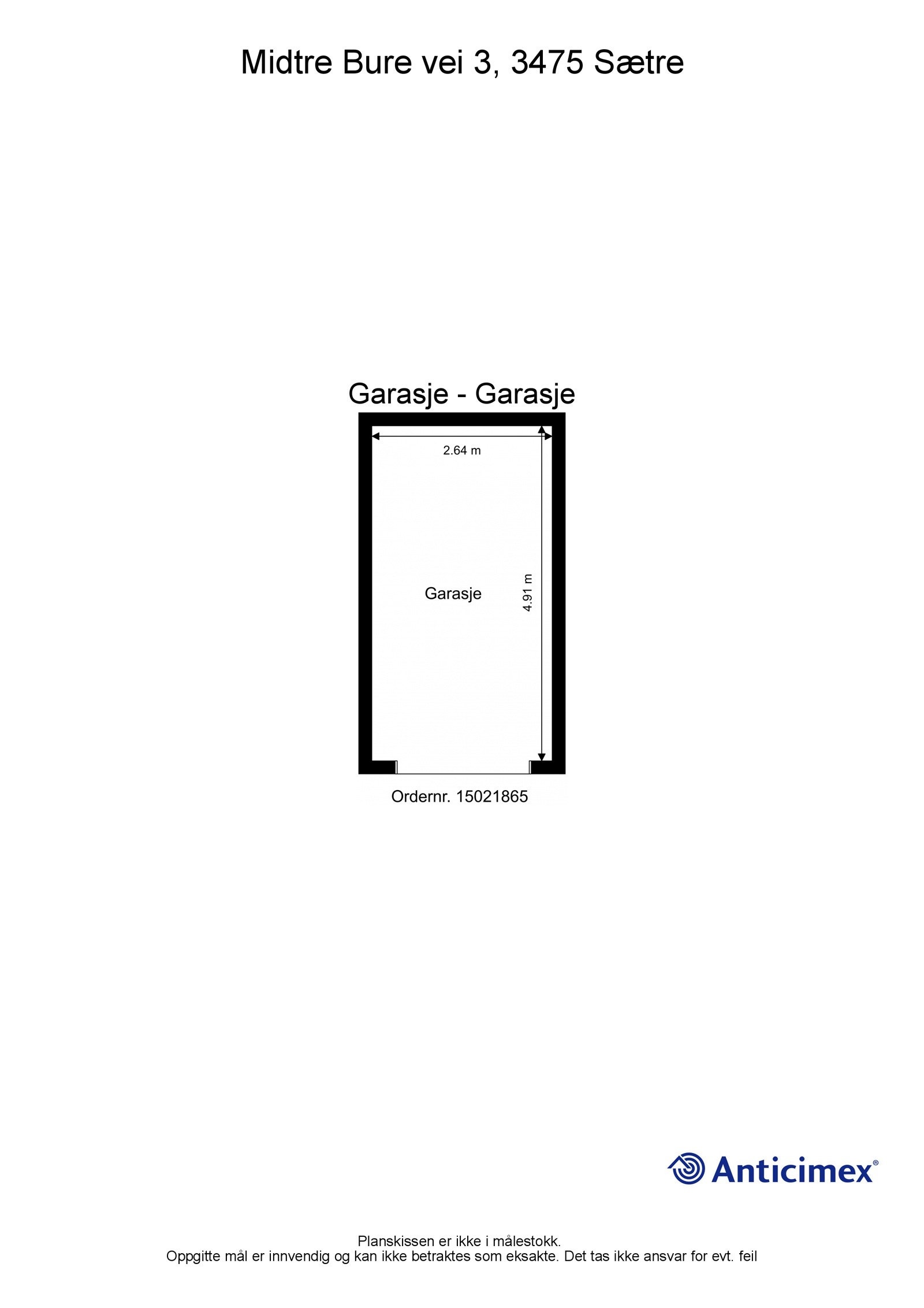 Plantegning garasje Galleribilde