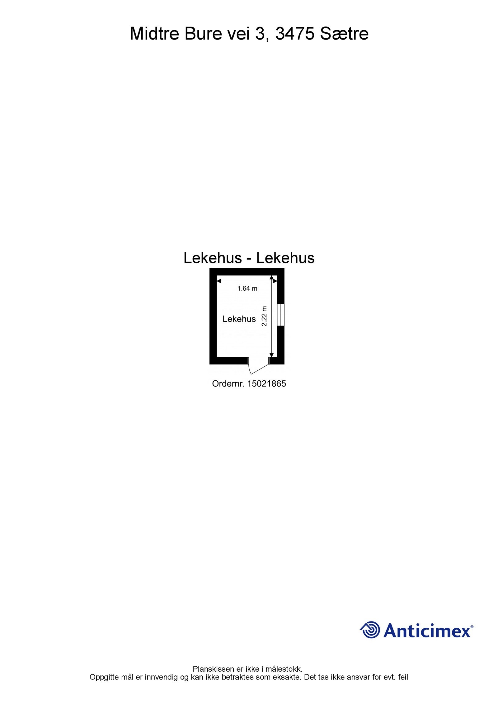 Plantegning lekehus Galleribilde