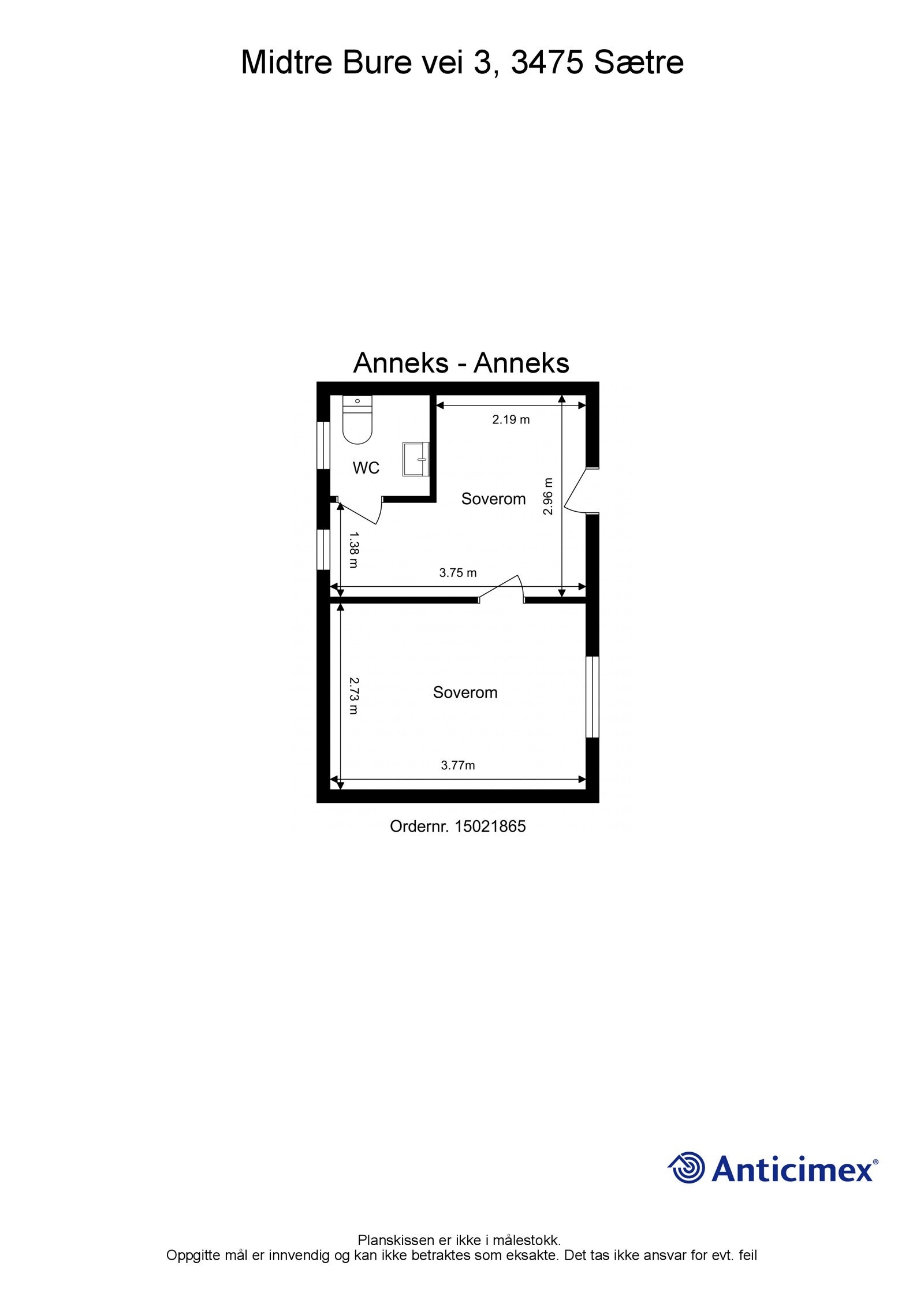 Plantegning anneks Galleribilde