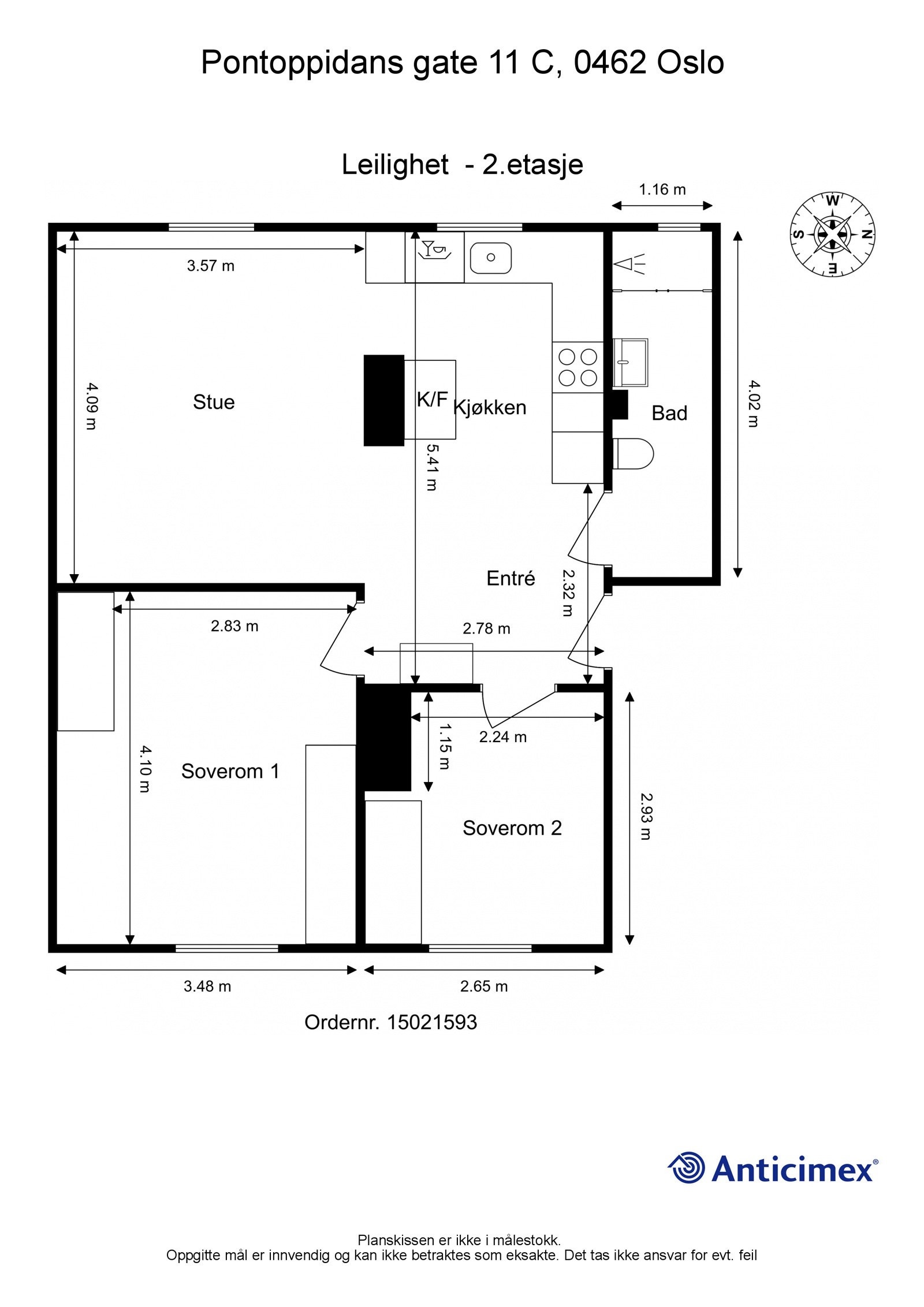 Planskisse. Galleribilde