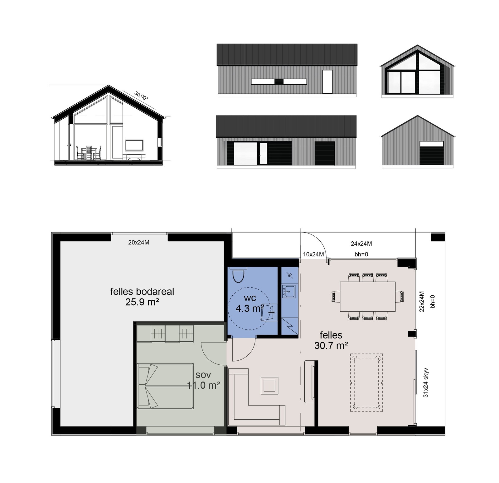 Felleshus planløsning Galleribilde