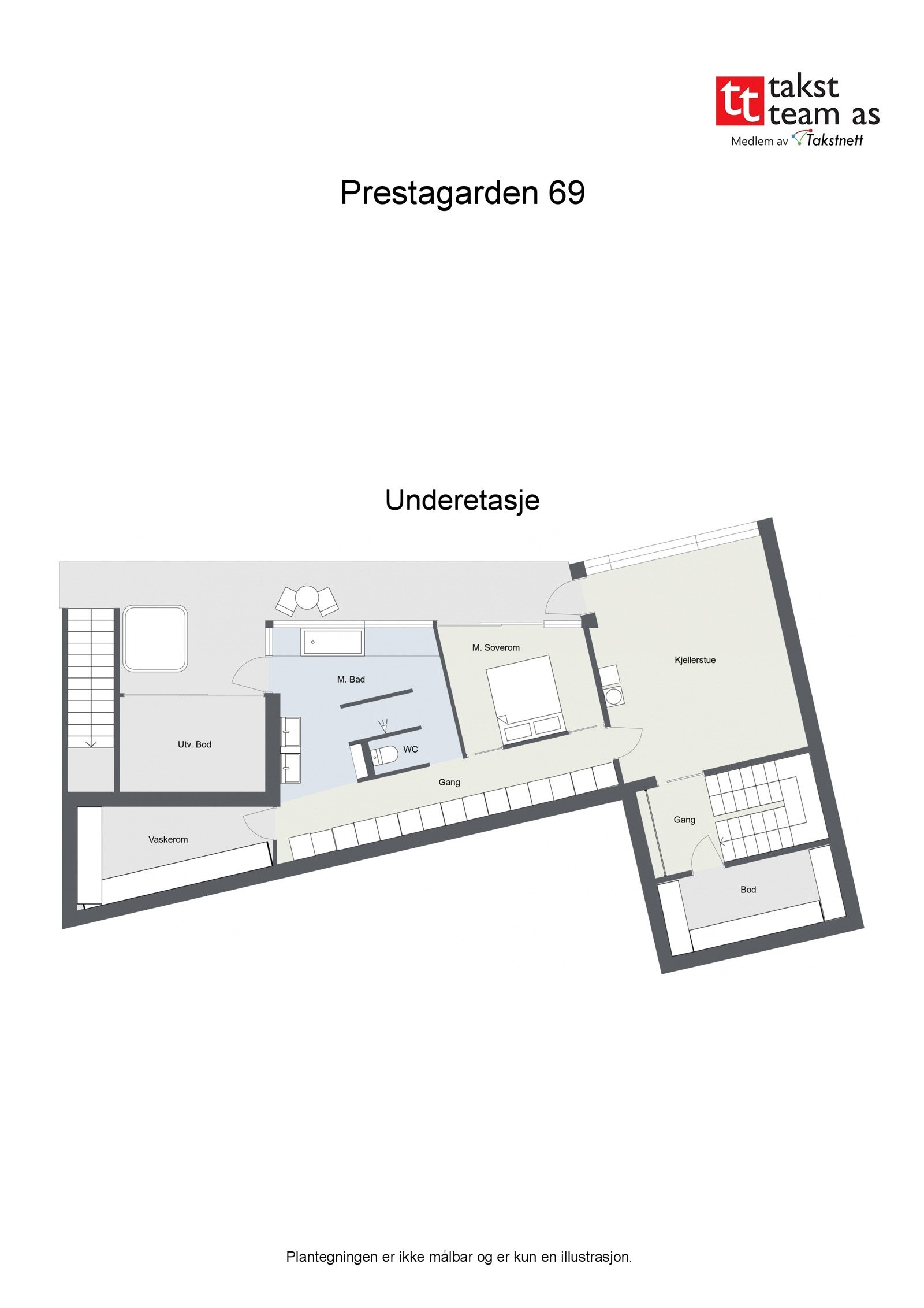 Underetasje - 2D Floor Plan Galleribilde