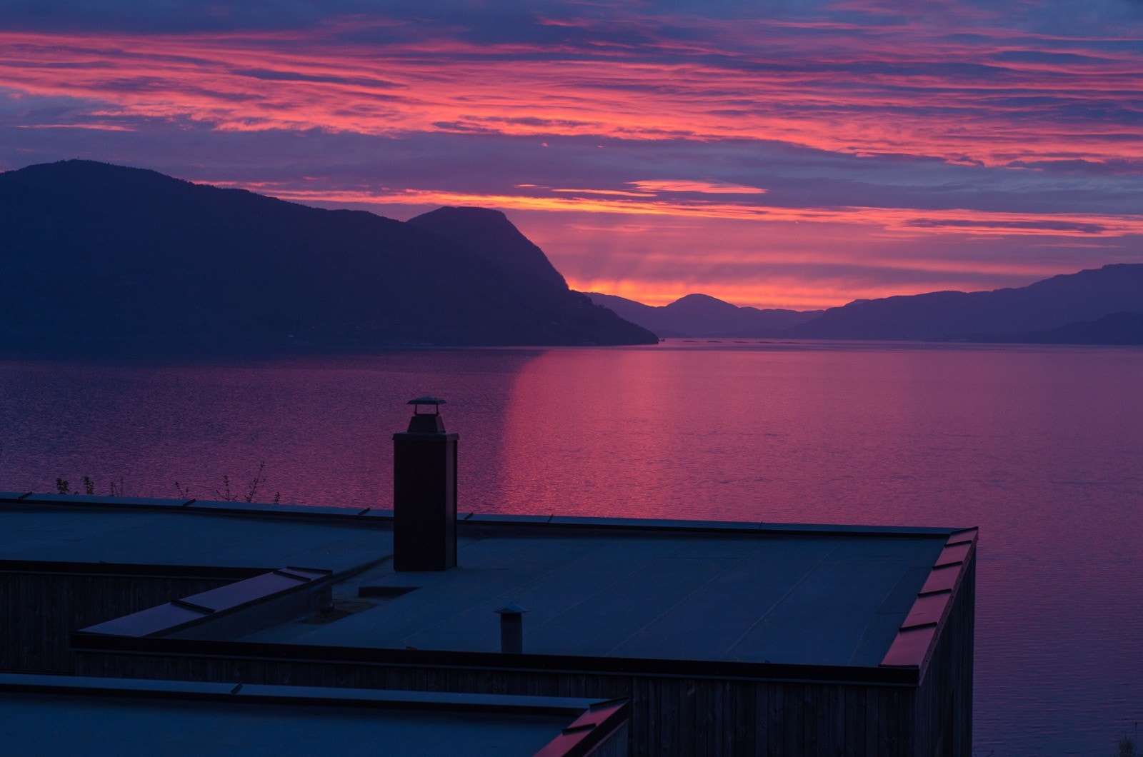 Nydelig kveldshimmel ( privat foto) Galleribilde