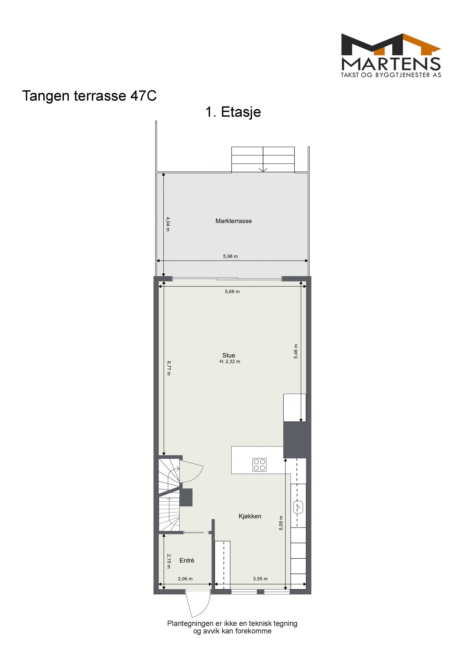 Plantegning 1.etasje Galleribilde