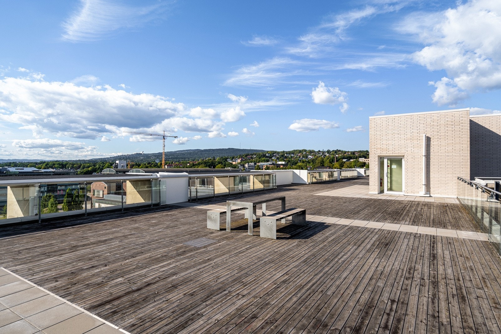 Her er det optimale solforhold og fin utsikt over byen. Galleribilde