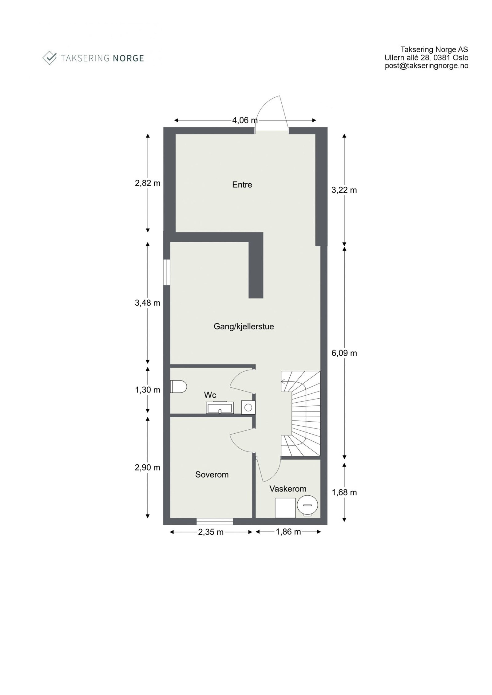 Plantegning underetasje. Galleribilde