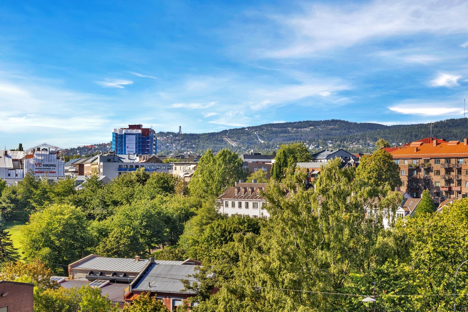 Flott utsikt fra balkongen Galleribilde