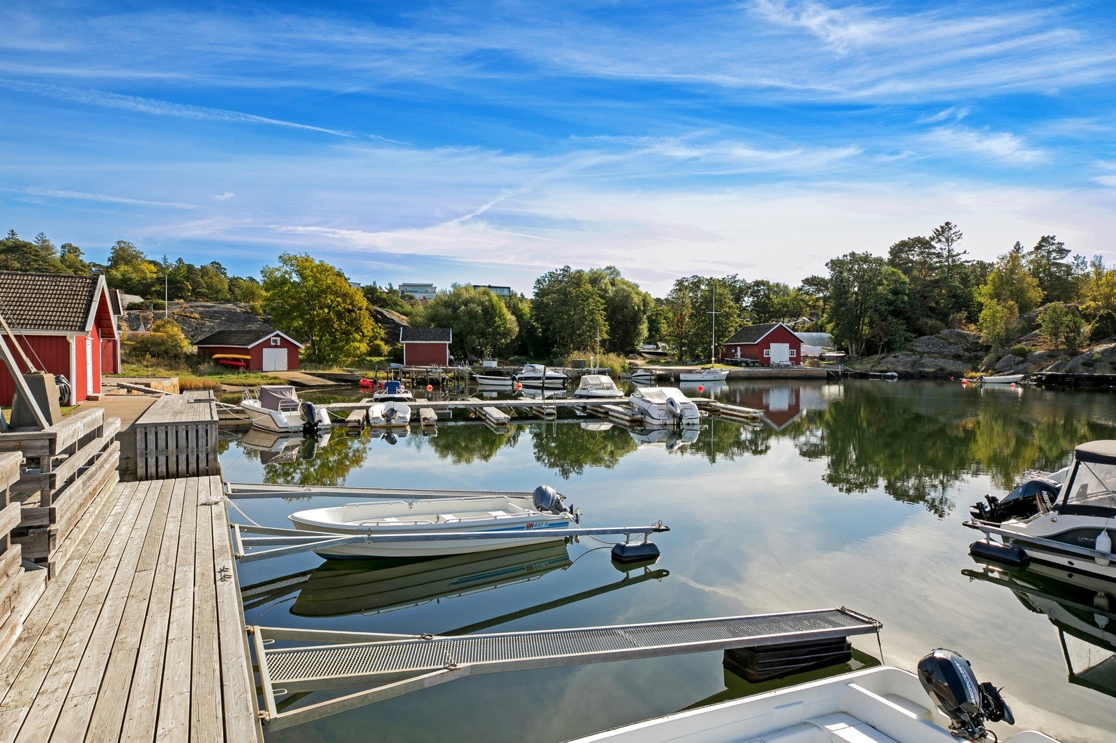 Trivelig båthavn Galleribilde