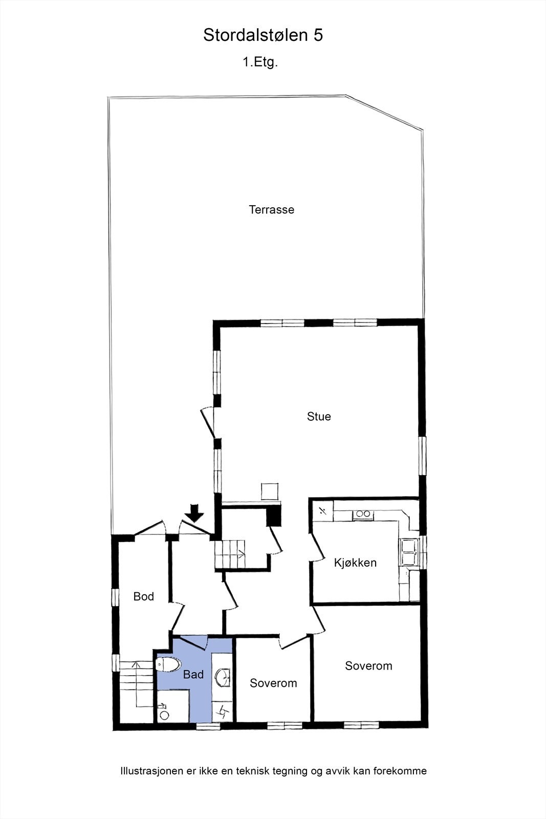 1etg plantegning Galleribilde