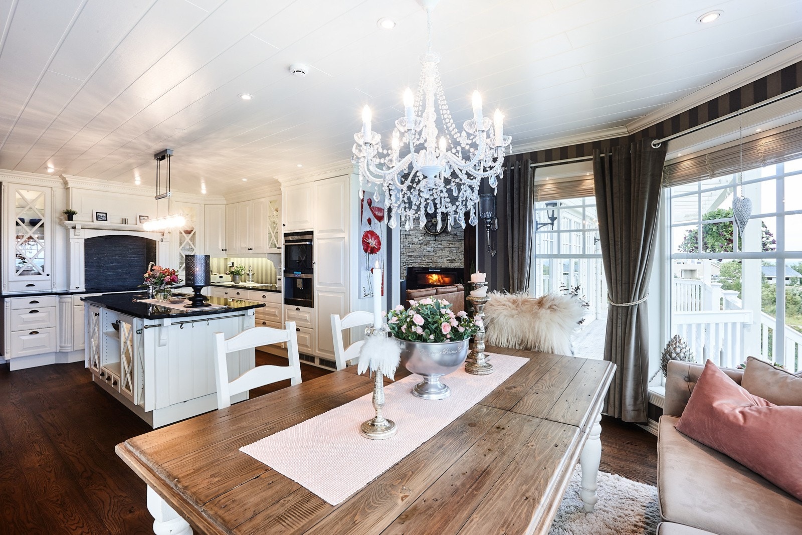 Her kan hyggelige måltid nytes. Galleribilde