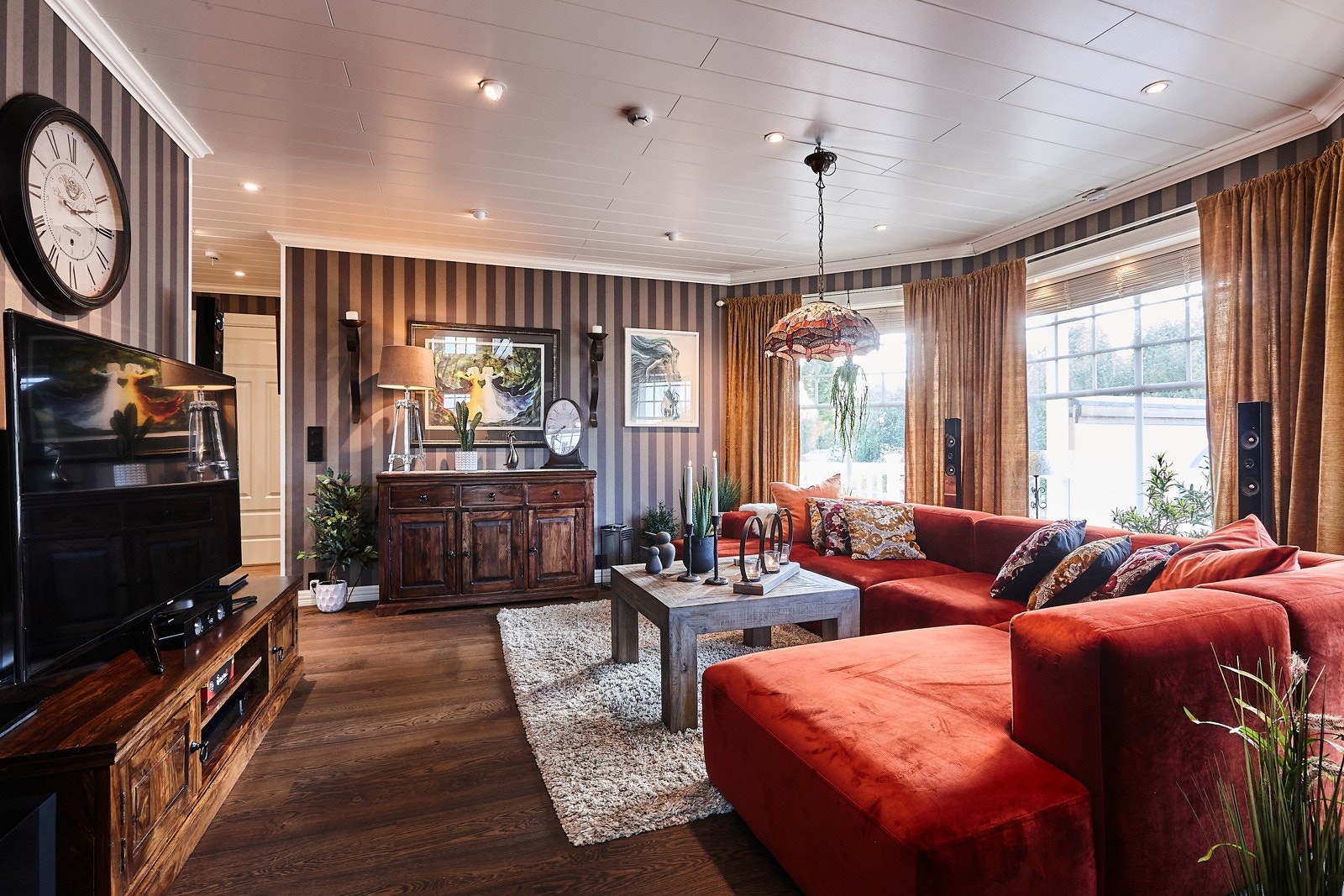 Ekstra tv stue av god størrelse. Galleribilde