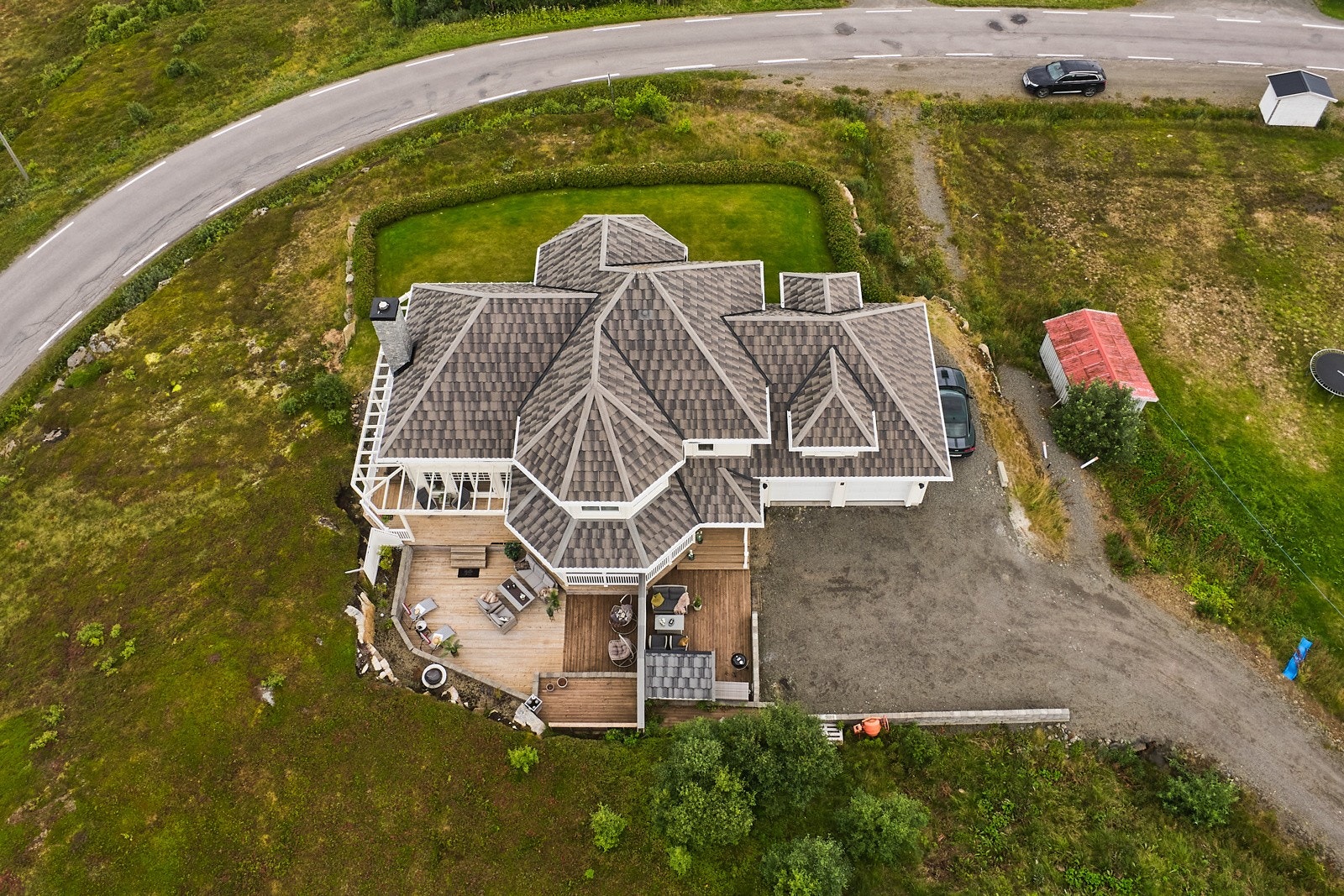 Arkitekttegnet med spesielle vinkler og utseende. Galleribilde