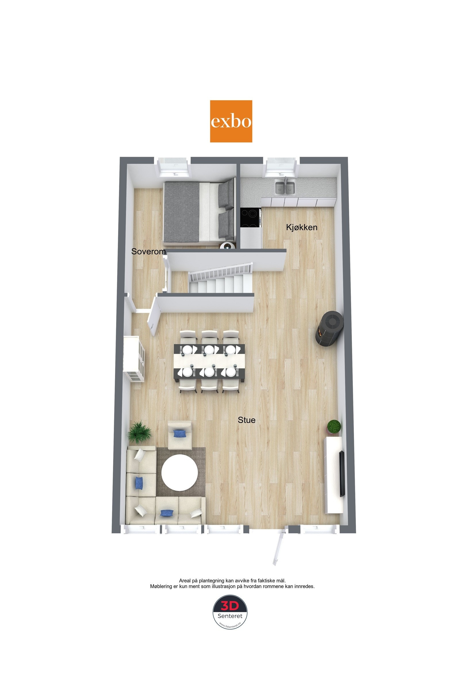 Plantegning andre etasje Galleribilde