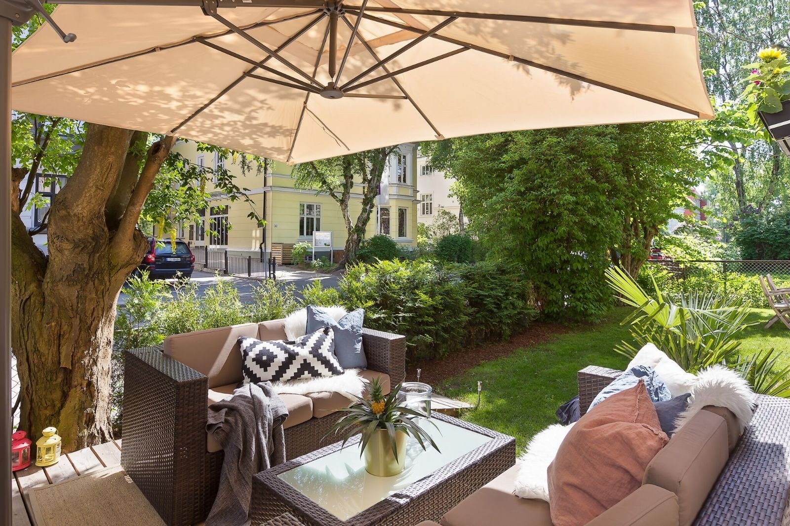 Koselig uteområde Galleribilde