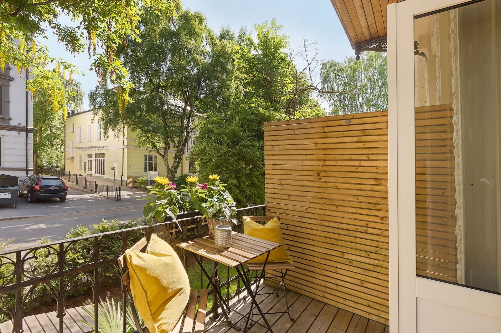 Koselig balkong Galleribilde