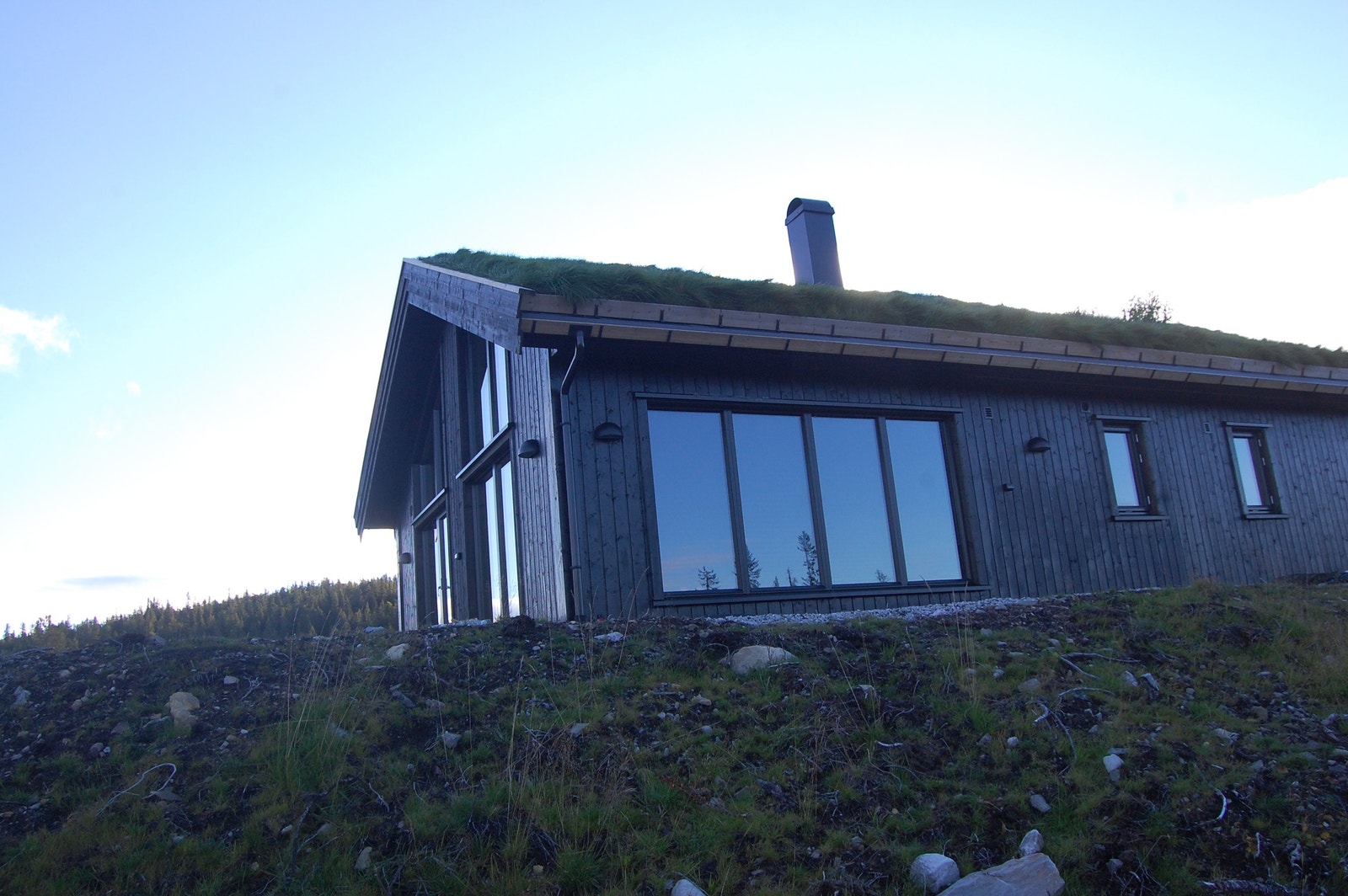 Store vinduer sikrer god utsikt og "naturen inn". Galleribilde