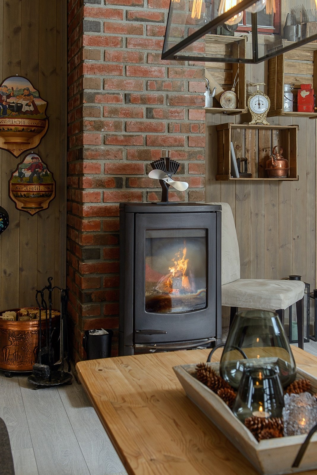 Peisovn sørger for god varme. Galleribilde