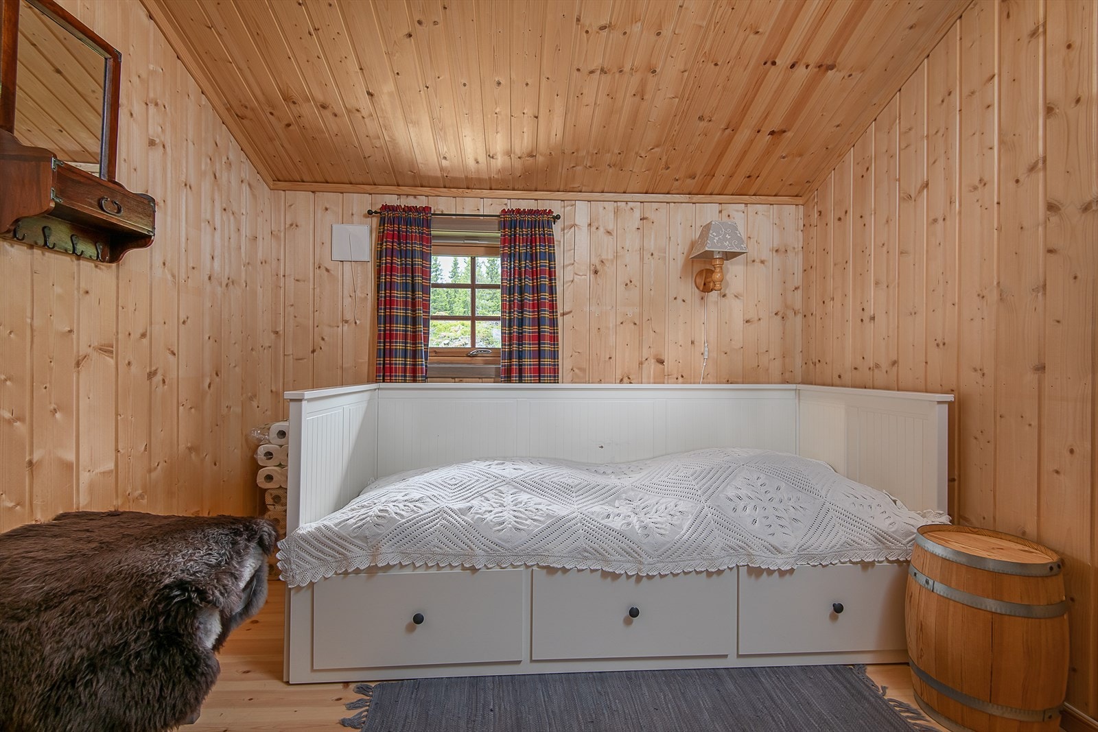 Soverom innredet med 1 seng. Galleribilde