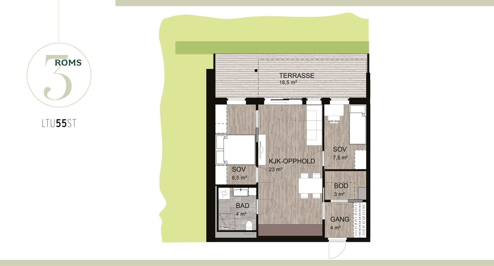 Planskisse. Galleribilde