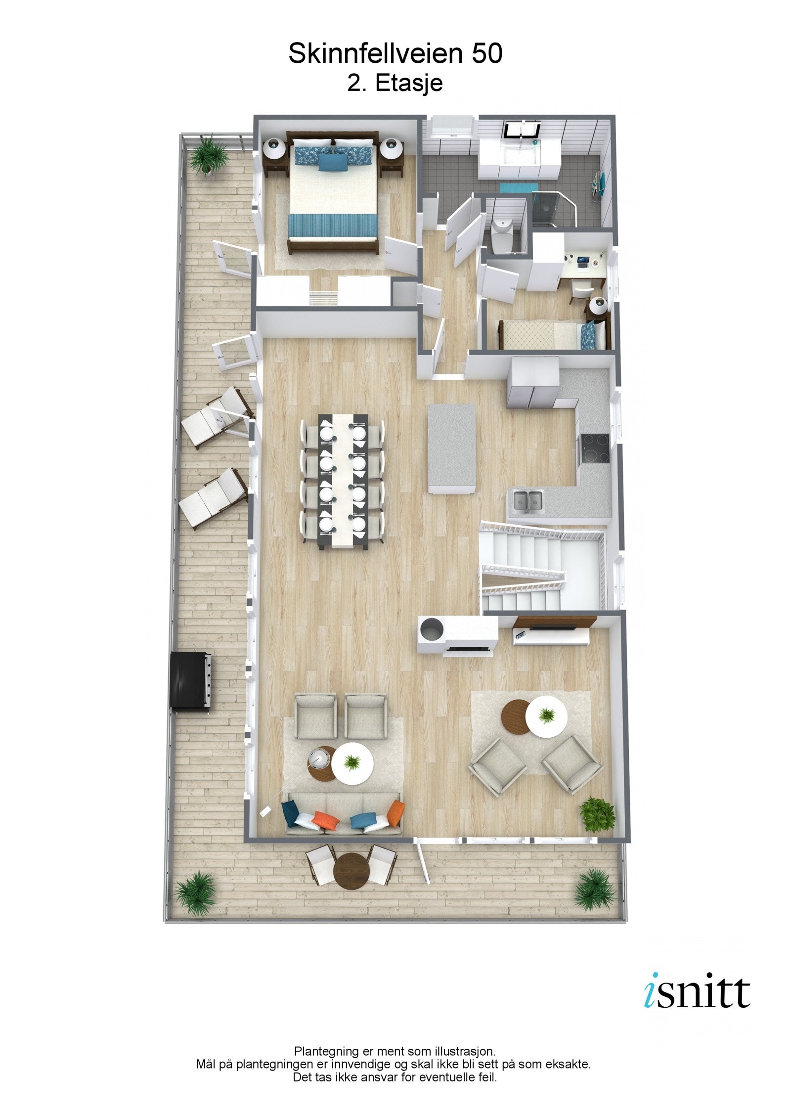 Skinnfellveien 50 - 3D - 2. Etasje Galleribilde