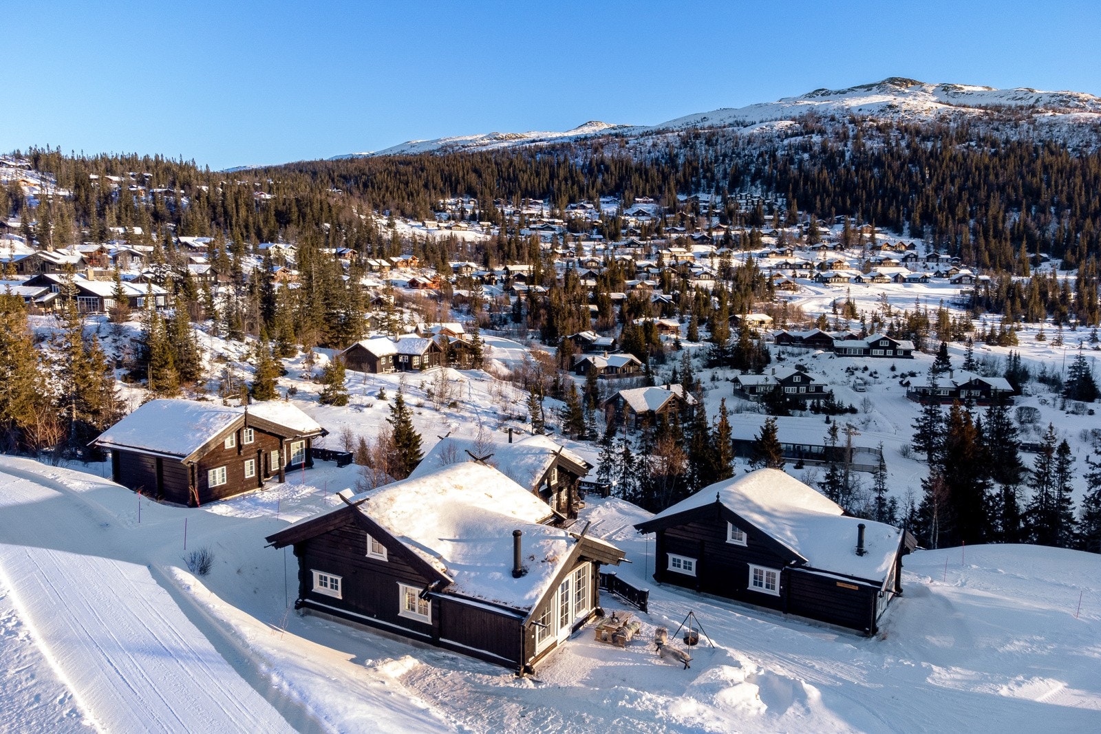Dette er en flott hytte med plass til hele familien Galleribilde