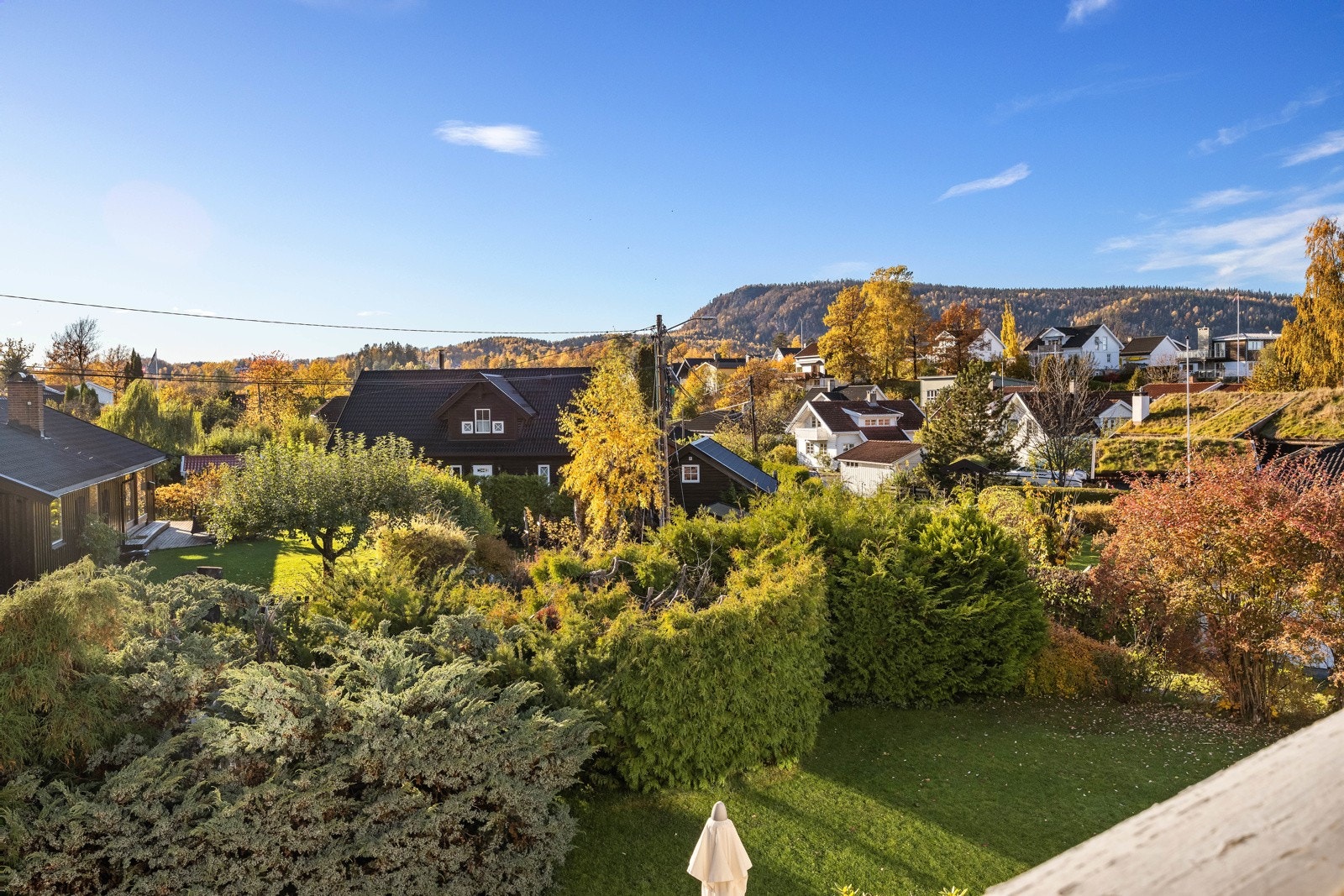 Flott utsikt fra balkong. Galleribilde