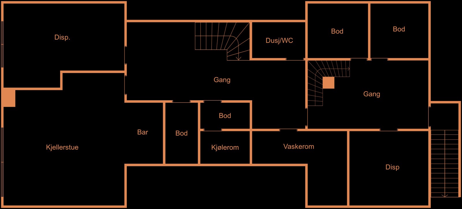 Underetasje. Galleribilde