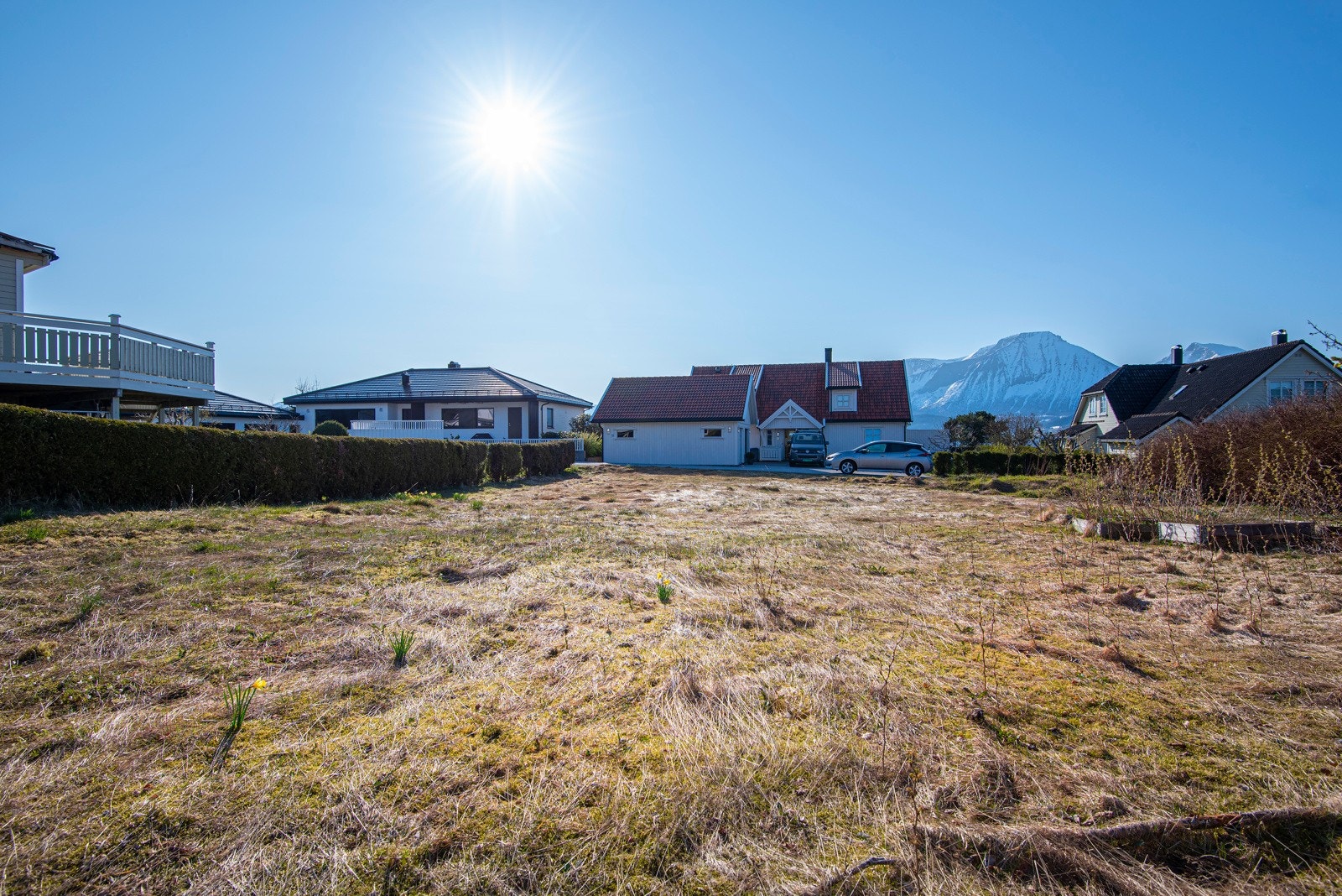 Det er meget gode solforhold på eiendommen. Galleribilde