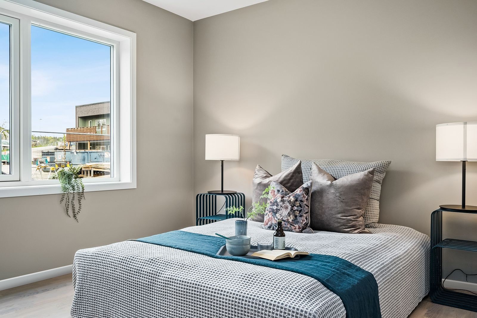 Bilde fra visningsleiligheten som viser standard leveranse på leilighetene. Det vil være muligheter for å gjøre tilvalg. Galleribilde