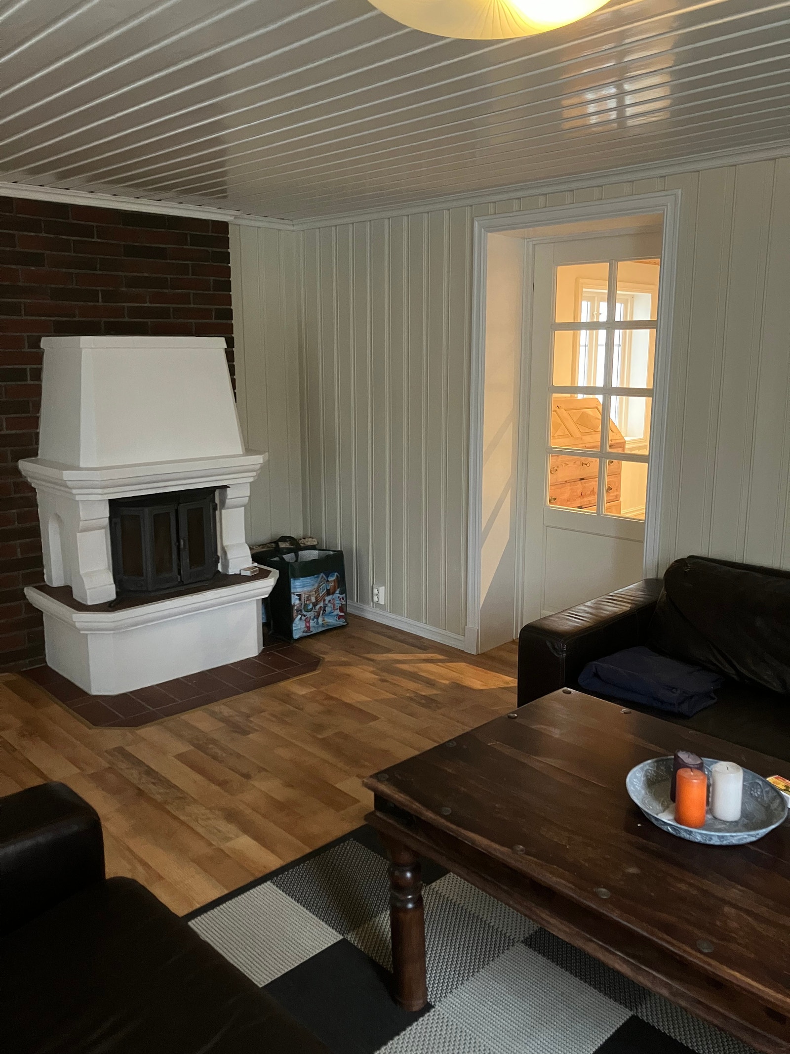 Stue med peis Galleribilde